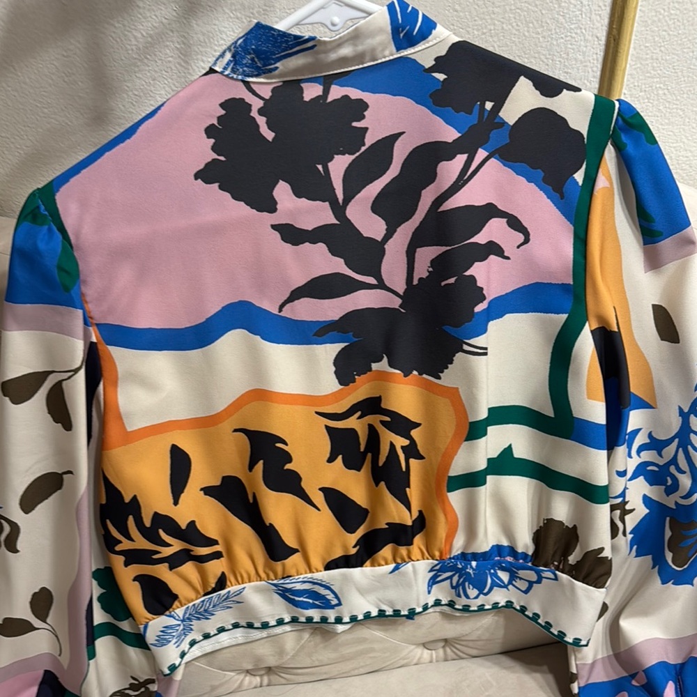 Colorful Patterned Women's Jacket - Picture 7 of 7